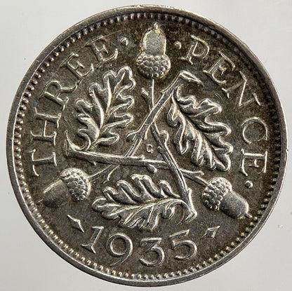 1935 George V Threepence Silver Coin | Very High Grade | a5613