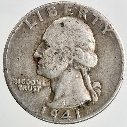 1941 US USA Quarter Dollar Silver Coin | Collectable Grade