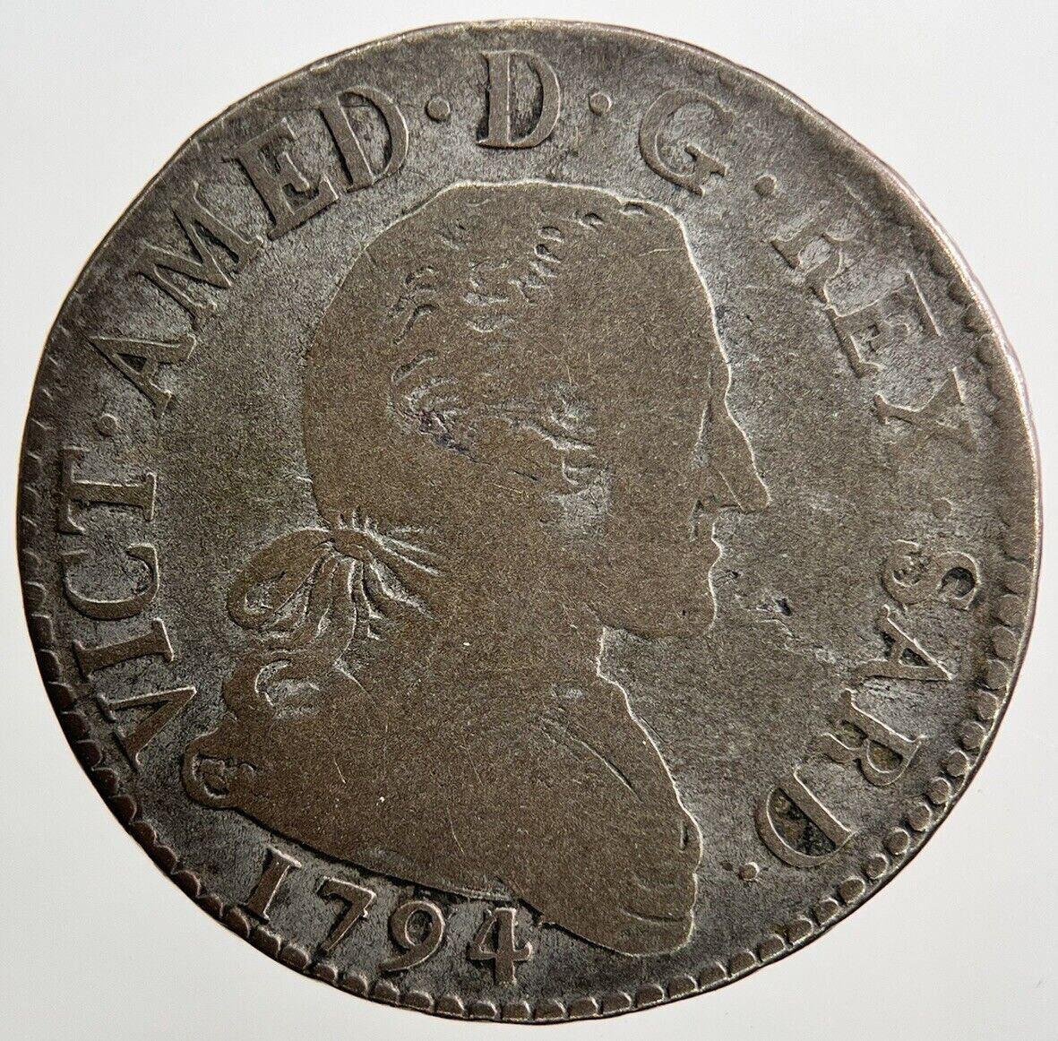 1794 Sardinia Italy 20 Soldi Silver Coin | Collectable Grade | a1129