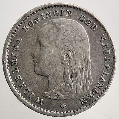 1897 Netherlands 10 Cents Silver Coin | Collectable Grade | a3743