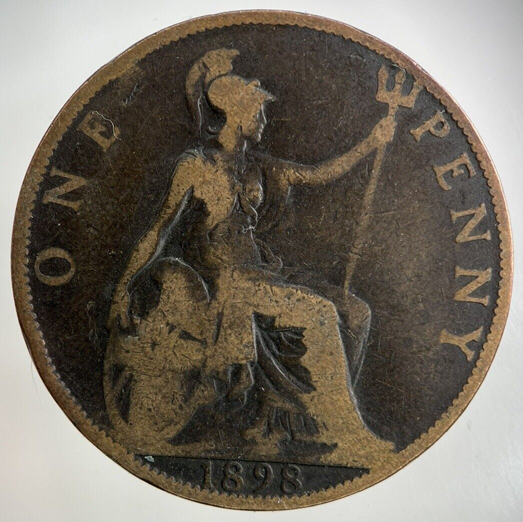 1898 Victoria One Penny Coin | Collectable Grade
