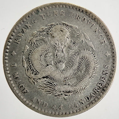 Chinese Kwang - Tung 20 Cents 4.4 Silver Coin | Collectable Grade | a8380