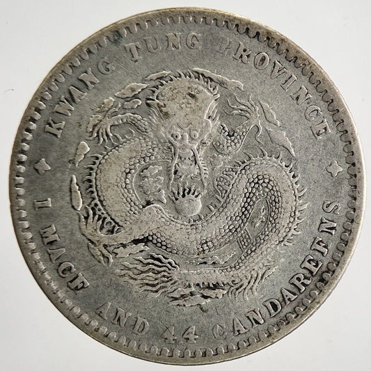 Chinese Kwang - Tung 20 Cents 4.4 Silver Coin | Collectable Grade | a8380
