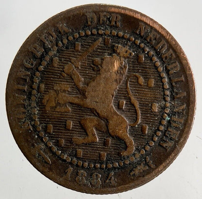 1884 Netherlands 1 Cent Coin | Collectable Grade