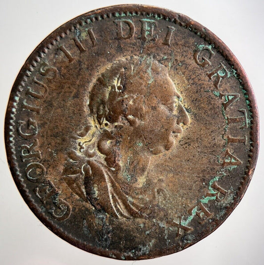 1799 George III Half - Penny Coin | Collectable Grade | a2885
