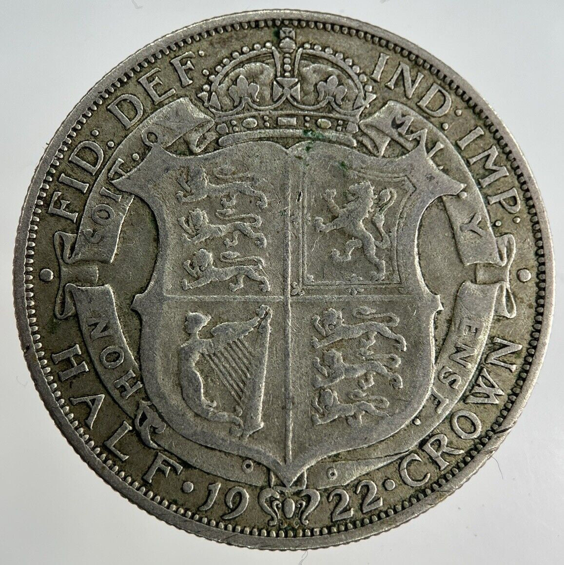 1922 George V Half - Crown Silver Coin | Fine Collectable Grade