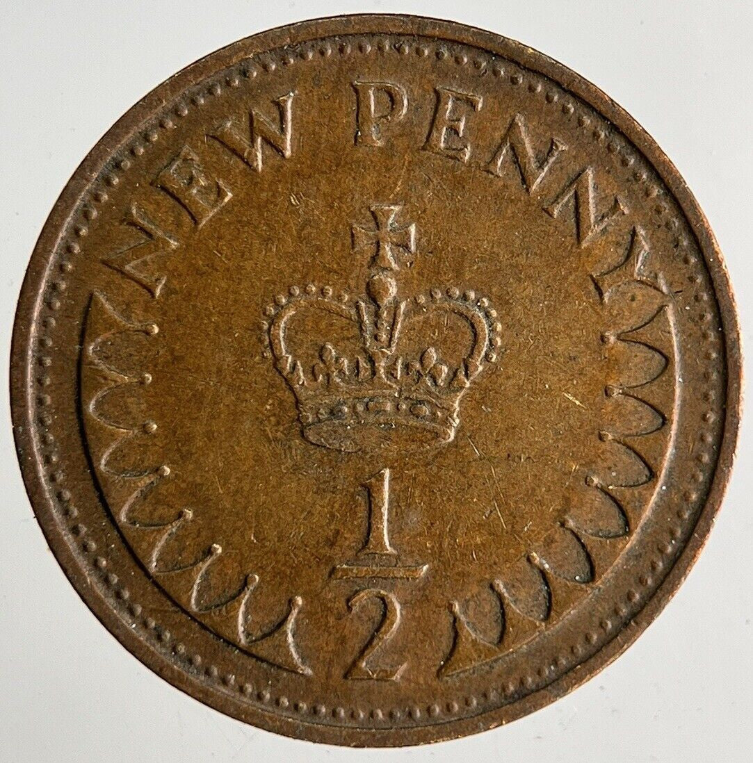 1971 Elizabeth II New 1/2 Half - Penny Coin | Very High Grade