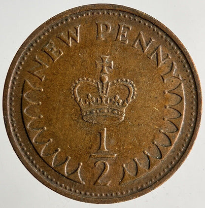 1971 Elizabeth II New 1/2 Half - Penny Coin | Very High Grade