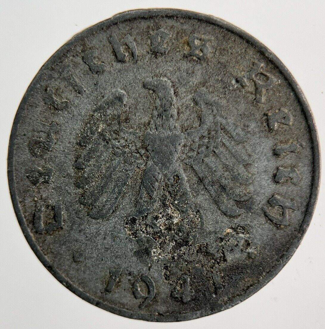 1941 Germany Nazi 10 Pfennig Coin | Collectable Grade