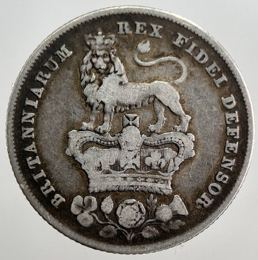 1826 George IV One Shilling Silver Coin | Fine Collectable Grade | a7806