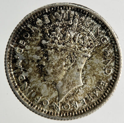 1945 Malaya Settlement Straits 5 Cents Silver Coin | Fine Collectable Grade