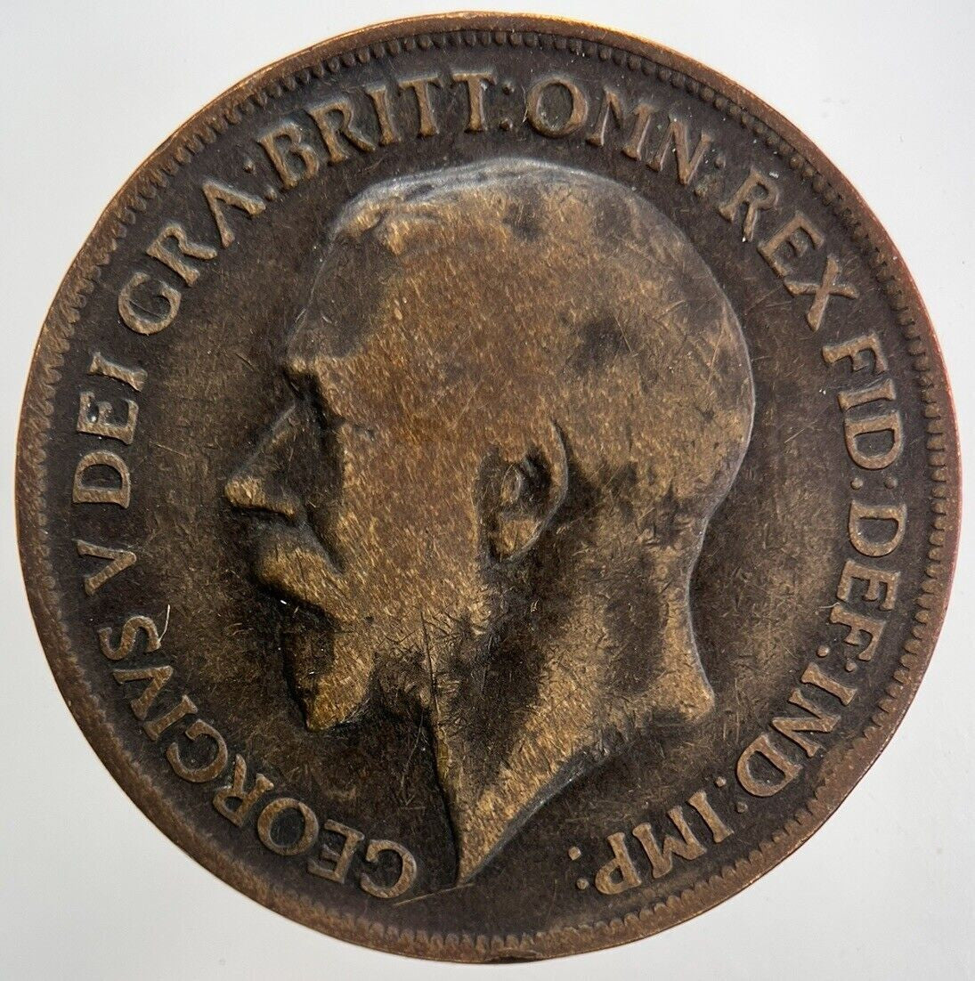 1919 - H George V One Penny Coin | Fine Collectable Grade