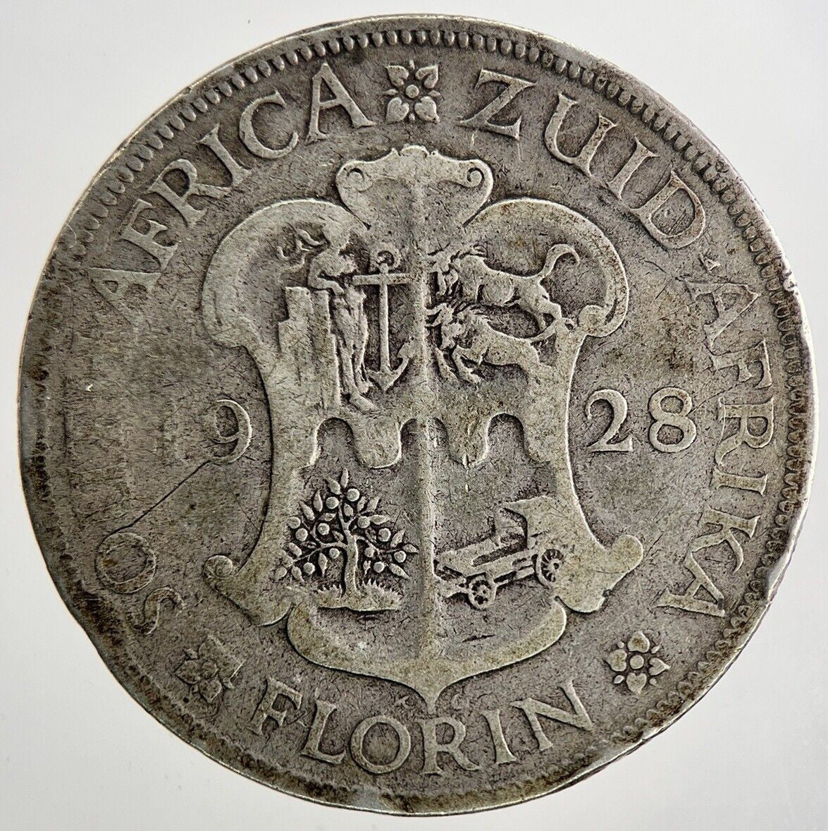 1928 South Africa Half-Crown Silver Coin | Collectable Grade | a9468