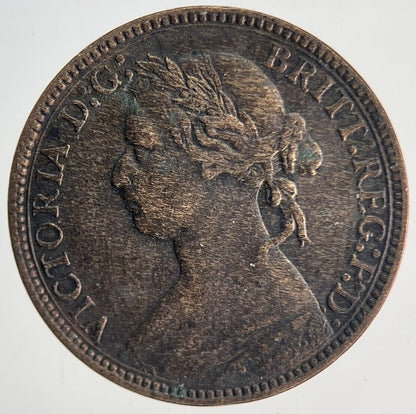 1875 - H Victoria Farthing Coin | Fine Collectable Grade | a1939