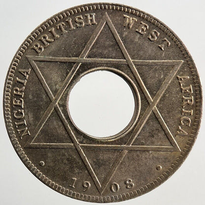 1908 West Africa 1/10th One Tenth Penny Coin | Very Fine Grade