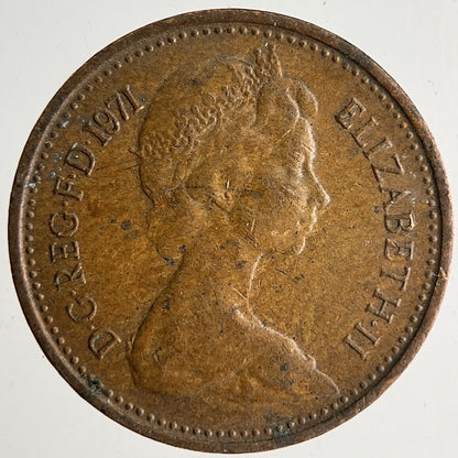 1971 Elizabeth II New 1/2 Half - Penny Coin | Very High Grade