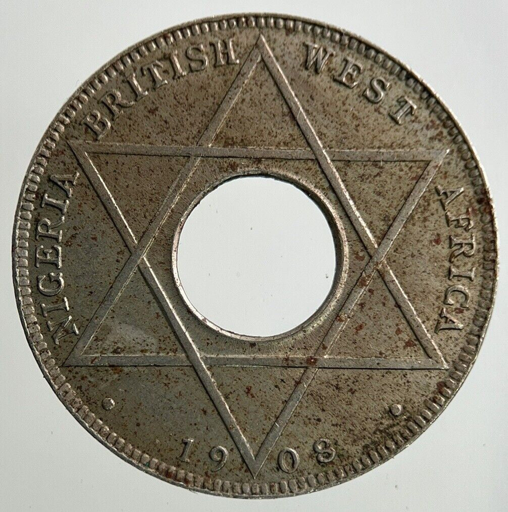 1908 West Africa 1/10th Penny Coin | Fine Collectable Grade