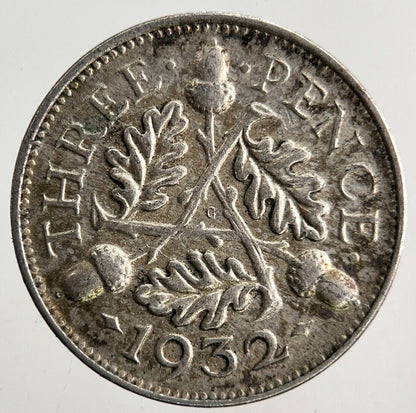 1932 George V Threepence Silver Coin | Fine Collectable Grade