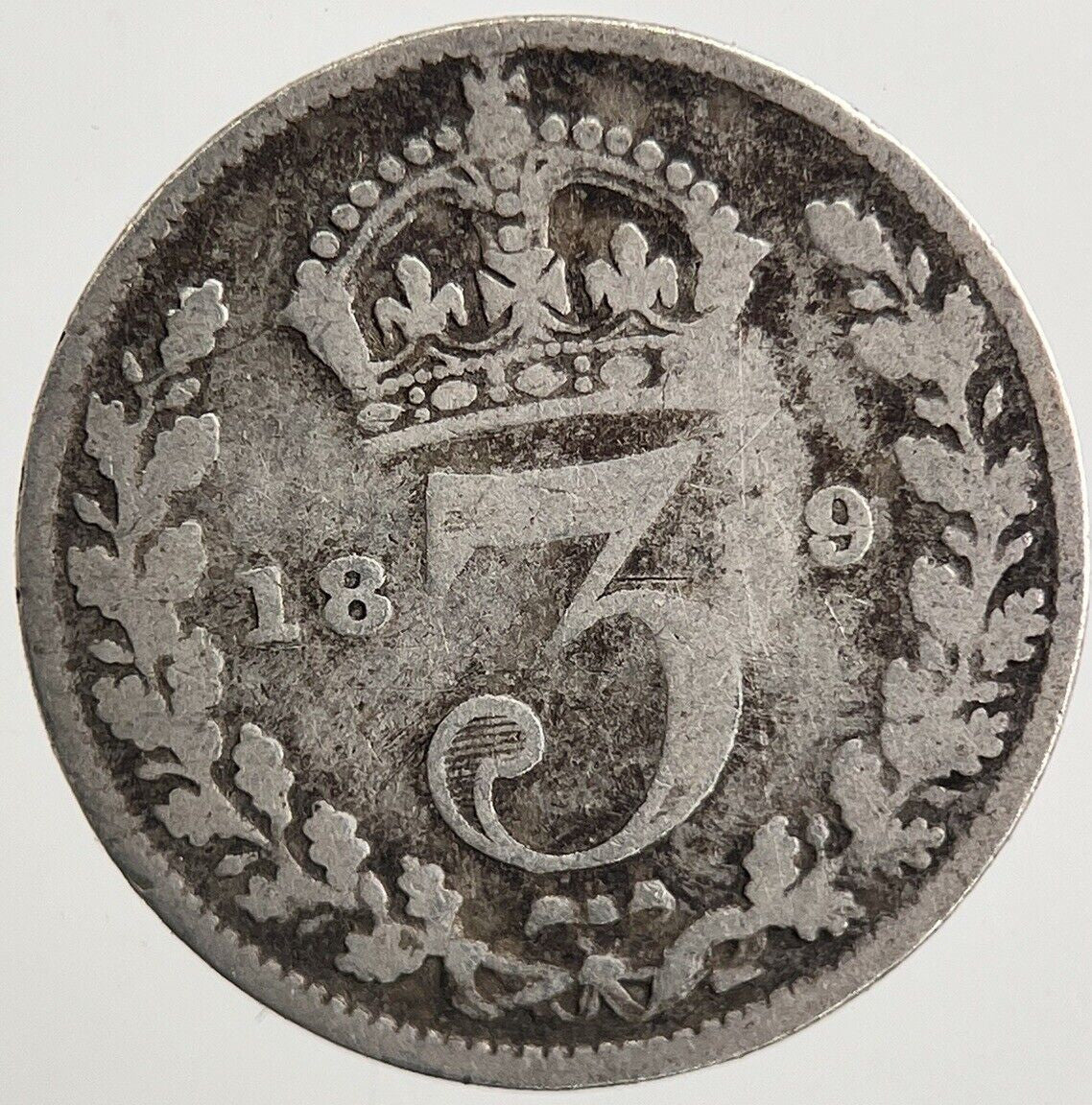 1899 Victoria Threepence Silver Coin | Collectable Grade | a5573