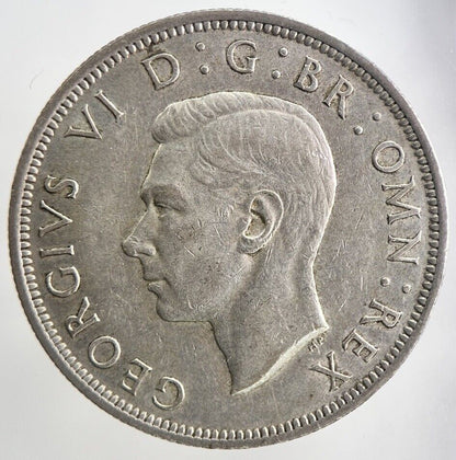1946 George VI Half - Crown Silver Coin | Fine Collectable Grade | a5559