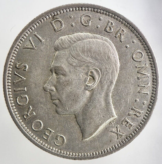 1946 George VI Half - Crown Silver Coin | Fine Collectable Grade | a5559