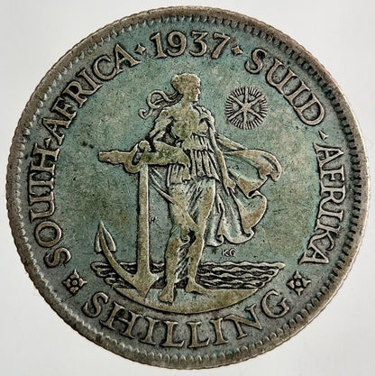 1937 South Africa Shilling Silver Coin | Collectable Grade