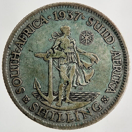 1937 South Africa Shilling Silver Coin | Collectable Grade