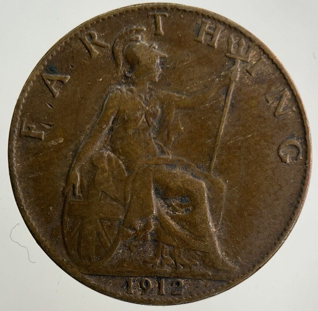 1912 George V Farthing Coin | Fine Collectable Grade