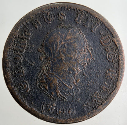 1806 George III 3rd Half - Penny Coin | Collectable Grade