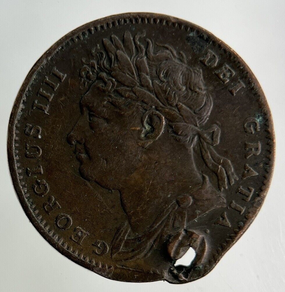 1825 George IV Farthing Coin | Fine Collectable Grade