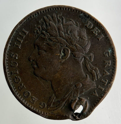 1825 George IV Farthing Coin | Fine Collectable Grade