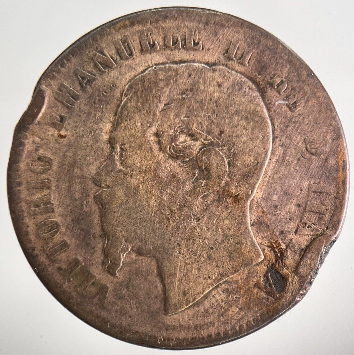 1863 Italy 10 Centesimi Coin | Collectable Grade