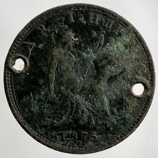 1875 - H Victoria Farthing Coin | Collectable Grade