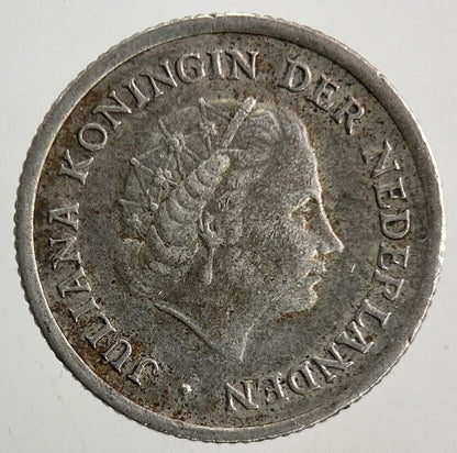 1959 Netherlands 1/10 Gulden Silver Coin | Fine Collectable Grade