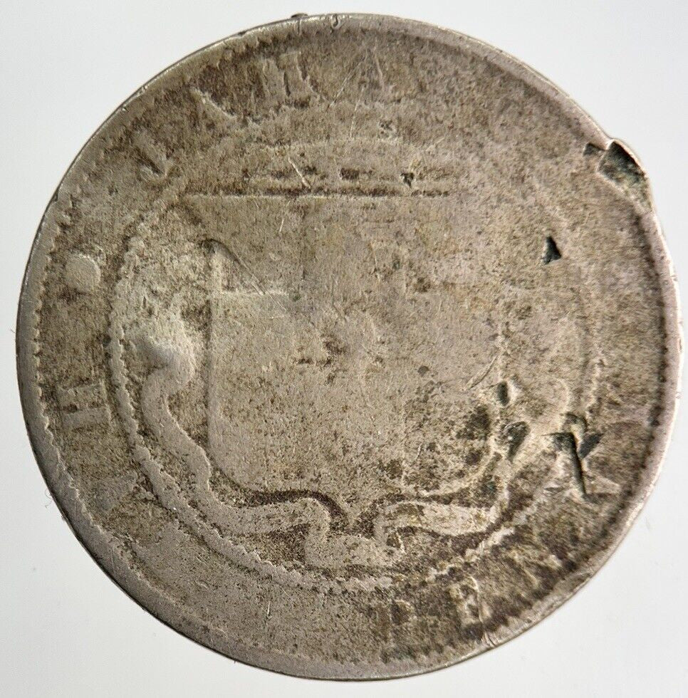 1870 Jamaica Half - Penny Coin | Worn Grade