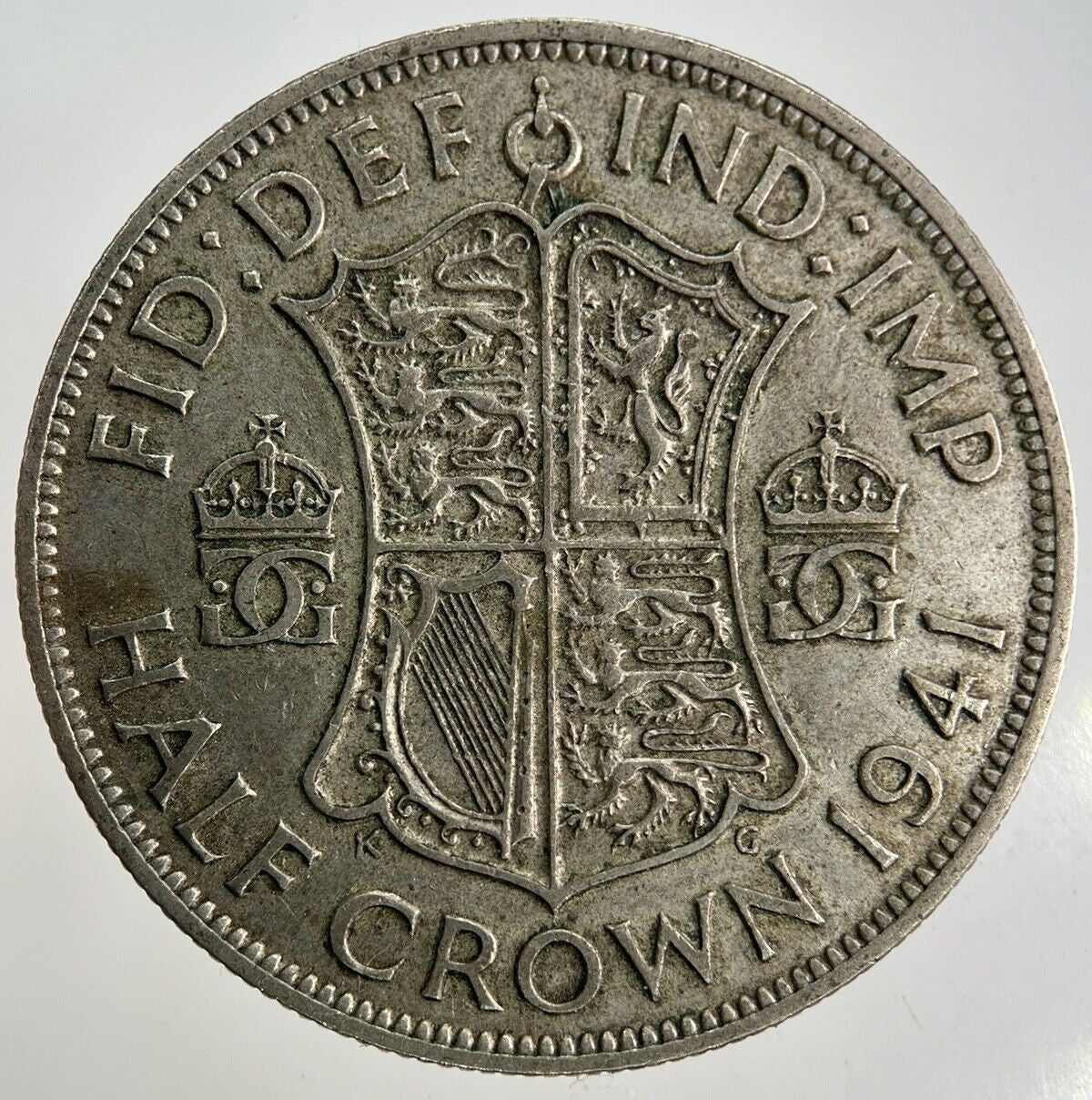 1941 George VI Half - Crown Silver Coin | Fine Collectable Grade
