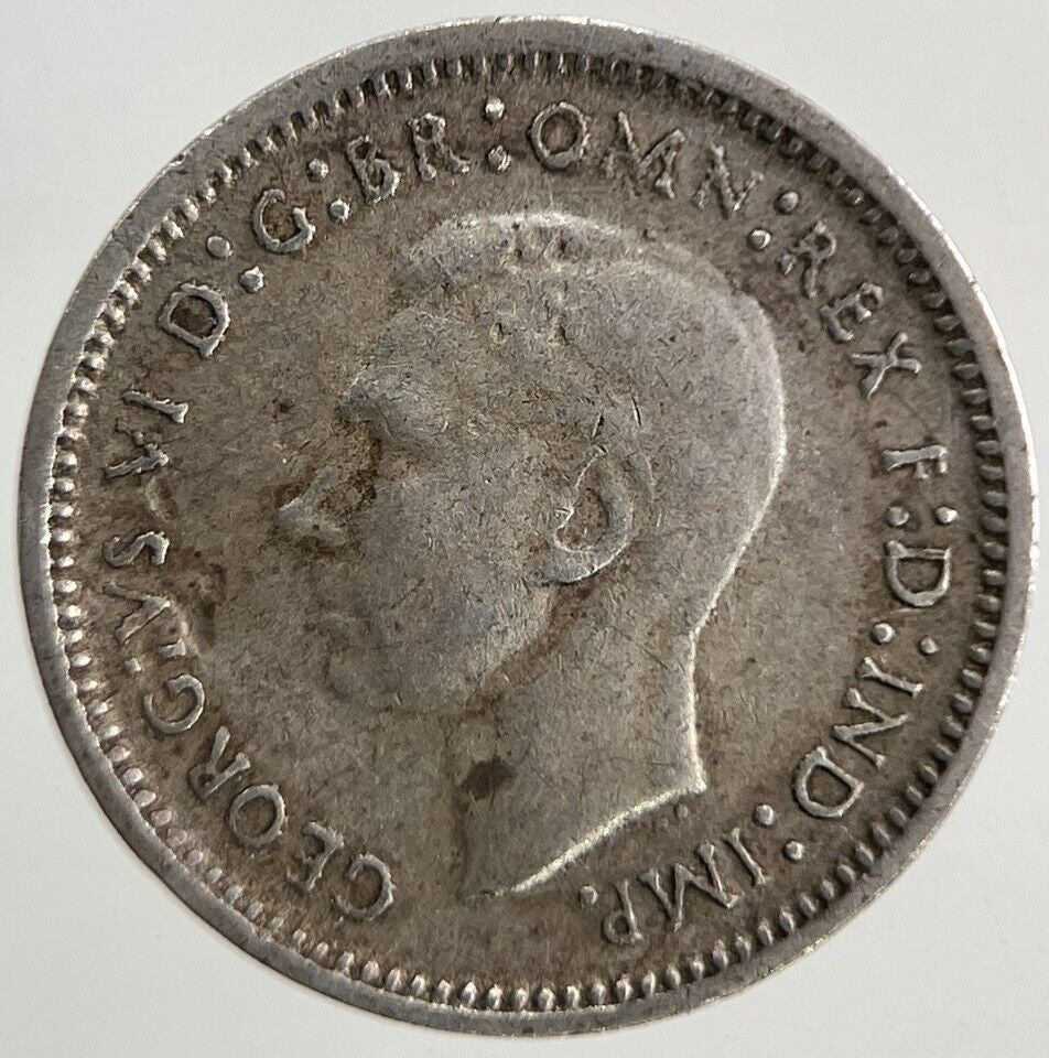 1943 Australia Threepence Silver Coin | Fine Collectable Grade