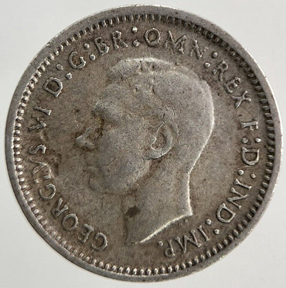 1943 Australia Threepence Silver Coin | Fine Collectable Grade