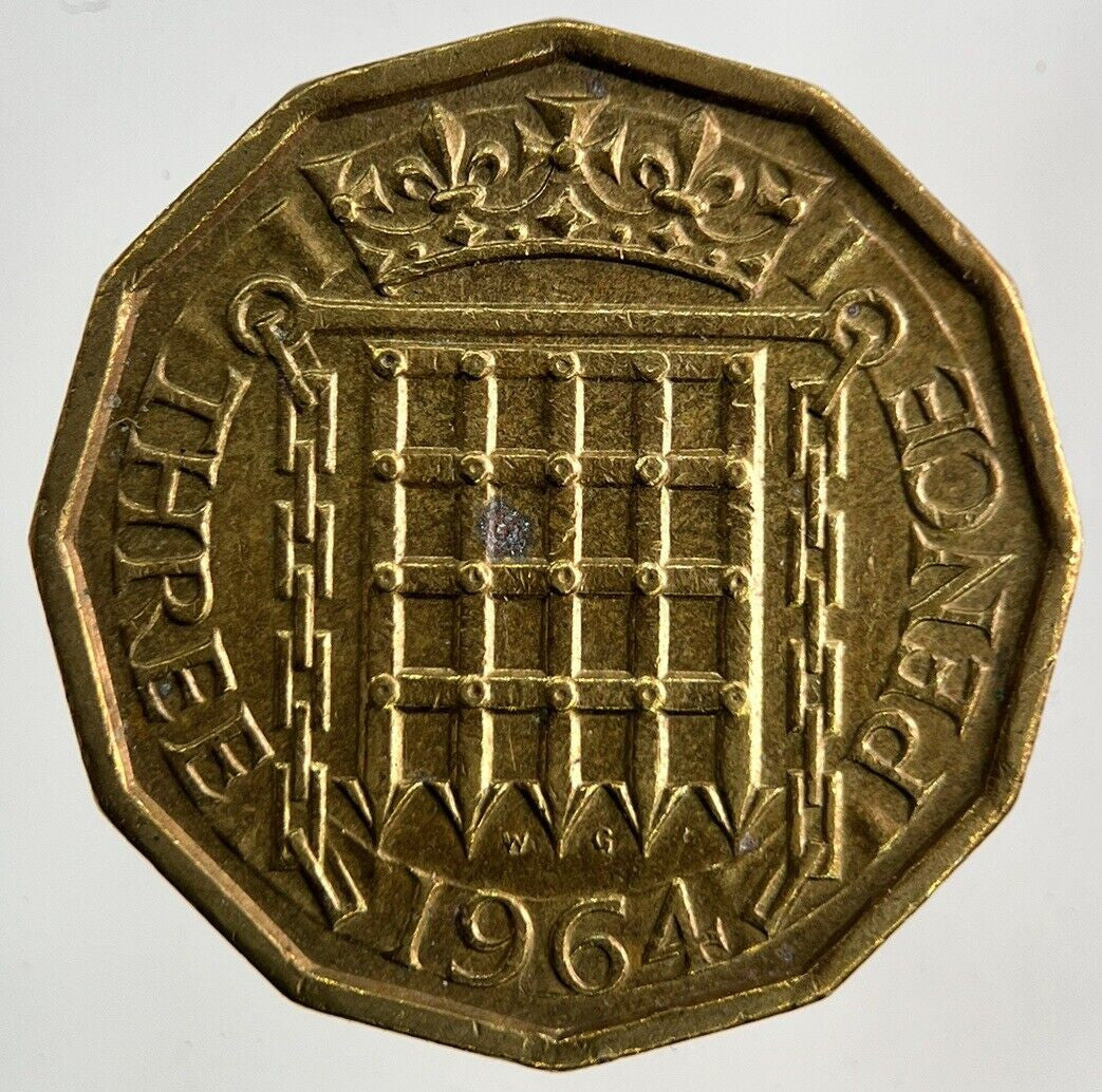 1964 Elizabeth II 2nd Brass Threepence Coin | Fine Collectable Grade