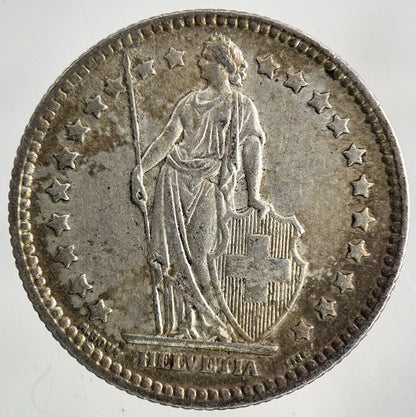 1921 Switzerland Swiss 1 Franc Silver Coin | Very High Grade