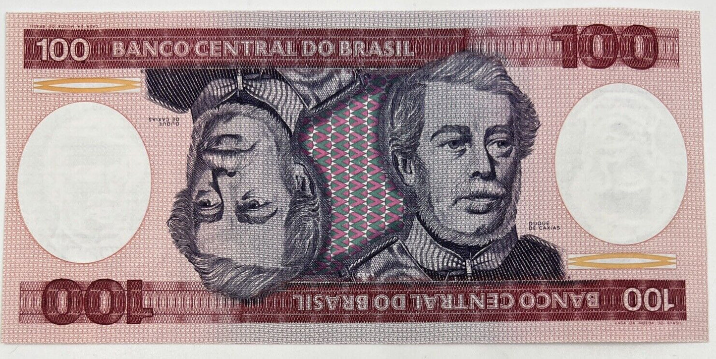 Old Vintage Brazil 100 Cem Cruzeiros Banknote | Collectable Grade