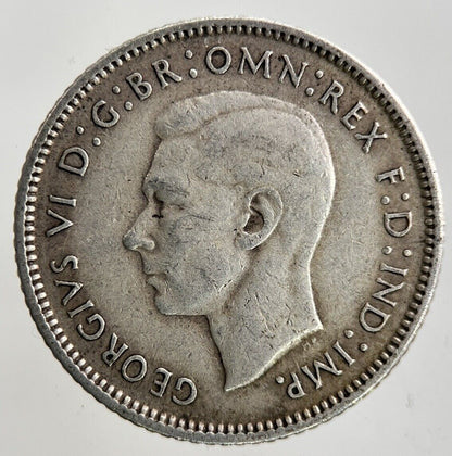 1942 - D Australia Sixpence Silver Coin | Fine Collectable Grade