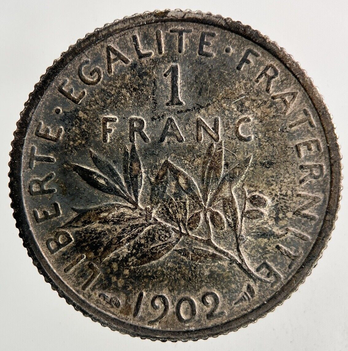 1902 France 1 Franc Silver Coin | Fine Collectable Grade