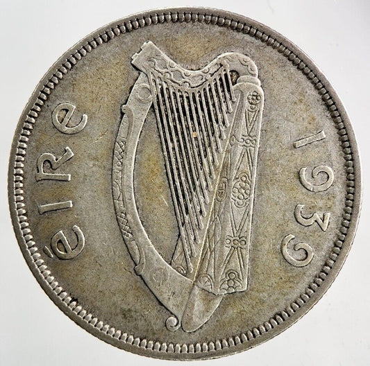 1939 Irish Horse Half - Crown Silver Coin | Very High Grade