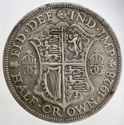 1928 George V Half - Crown Silver Coin | Collectable Grade