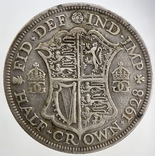 1928 George V Half - Crown Silver Coin | Collectable Grade
