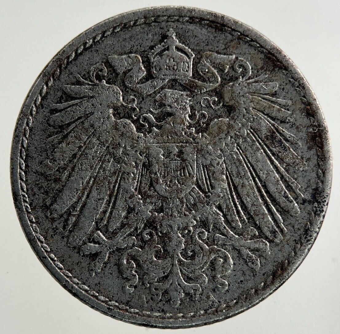 1917 Germany 5 Pfennig Coin | Fine Collectable Grade