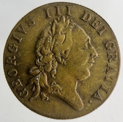 1701 British George III Gaming Good Old Days Token Coin | Fine Collectable Grade