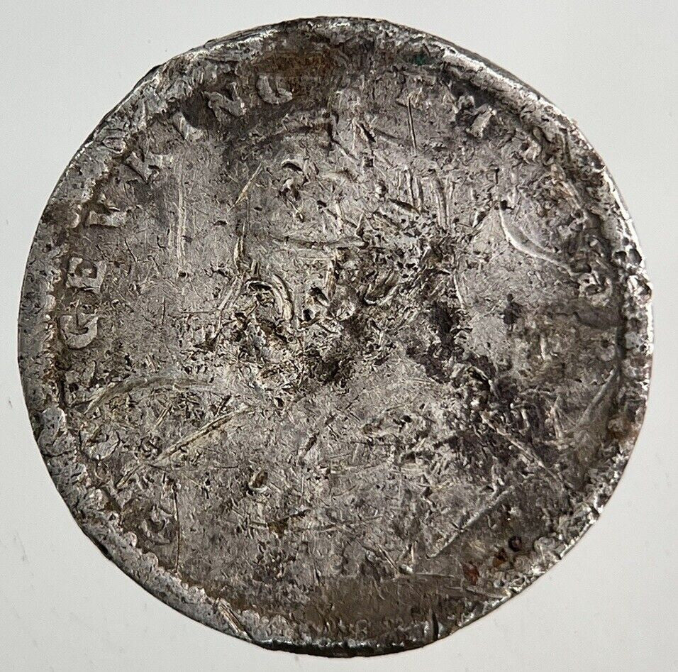 1913 India 2 Annas Silver Coin | Fair Grade