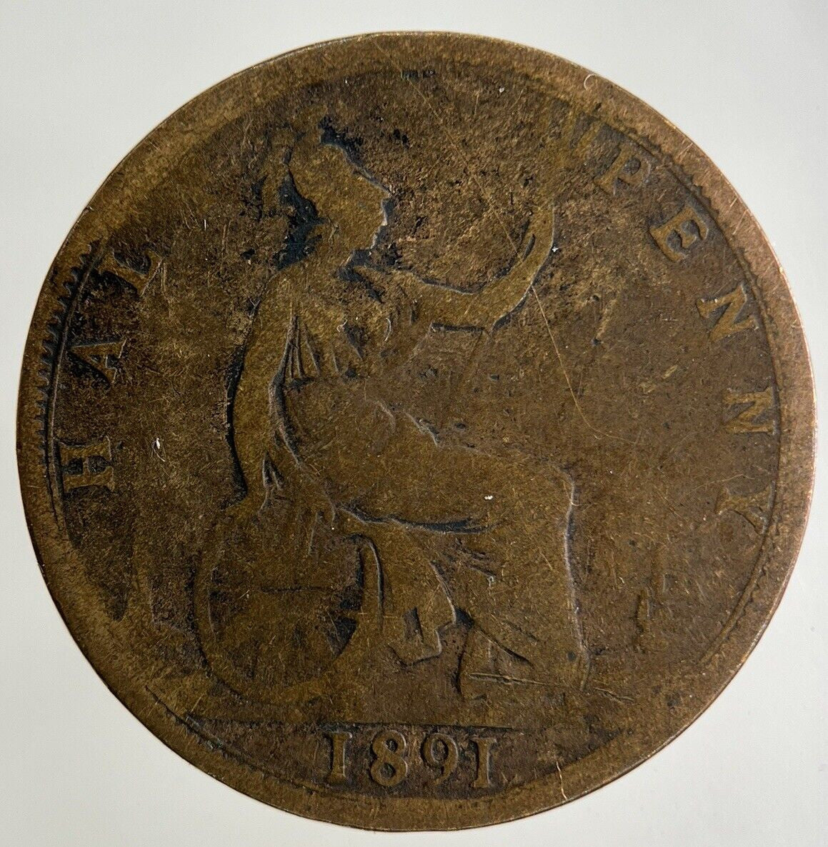 1891 Victoria Half - Penny Coin | Collectable Grade